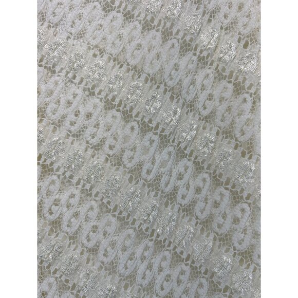 White House Black Market Women's Cream Sheer Bottom Long Gown Size 4 (C-4) - Picture 5 of 10